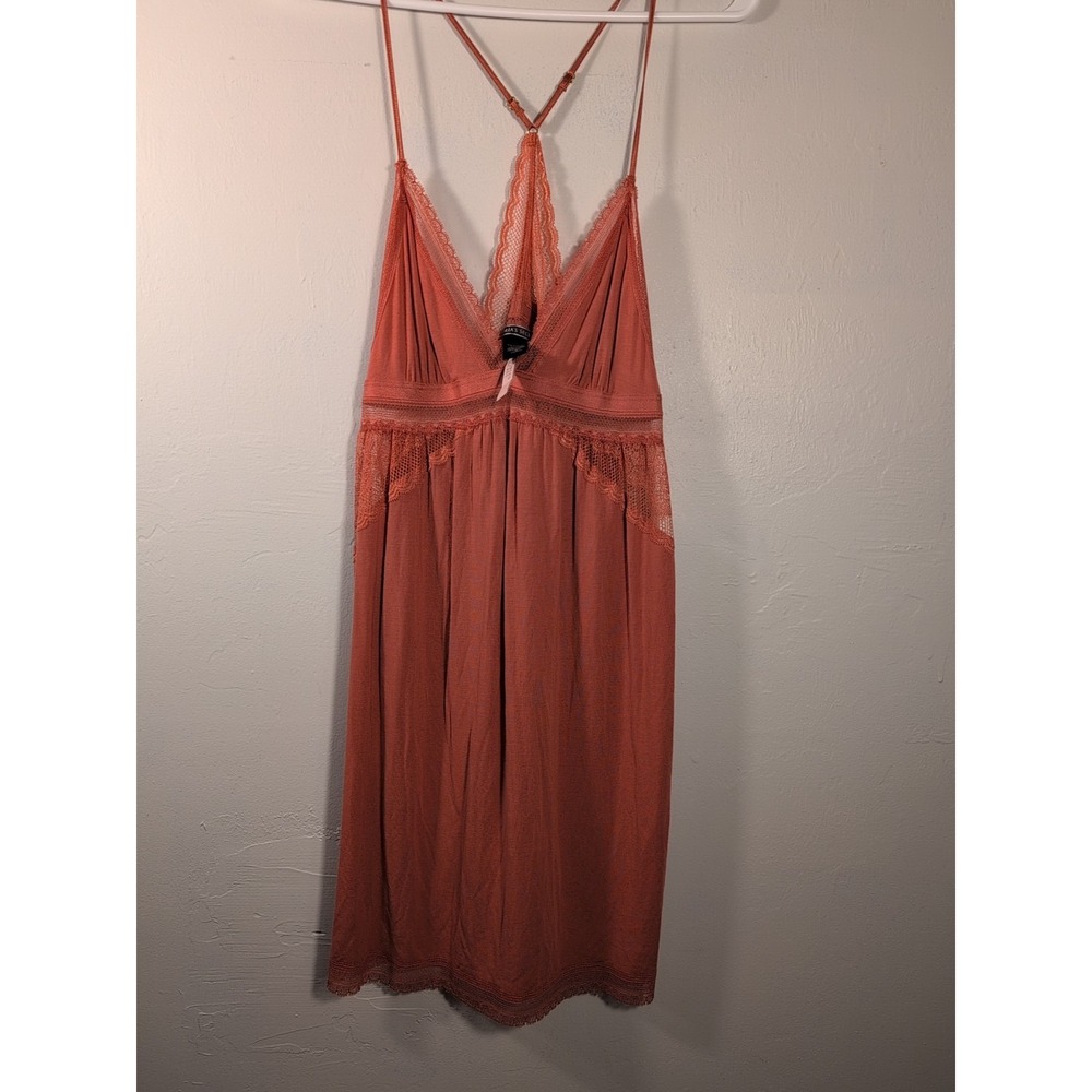 Victoria's Secret Stretchy Lace Mini Slip Dress Light‎ Red Size Med New With Tag